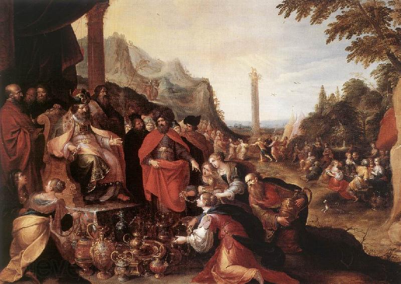 FRANCKEN, Ambrosius Worship of the Golden Calf dj Germany oil painting art
